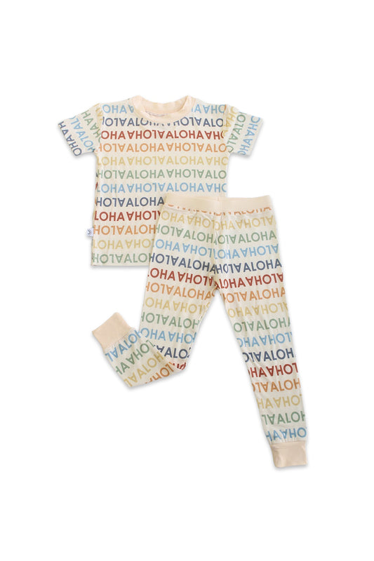 Two Piece Bamboo Lounge Set - ALOHA