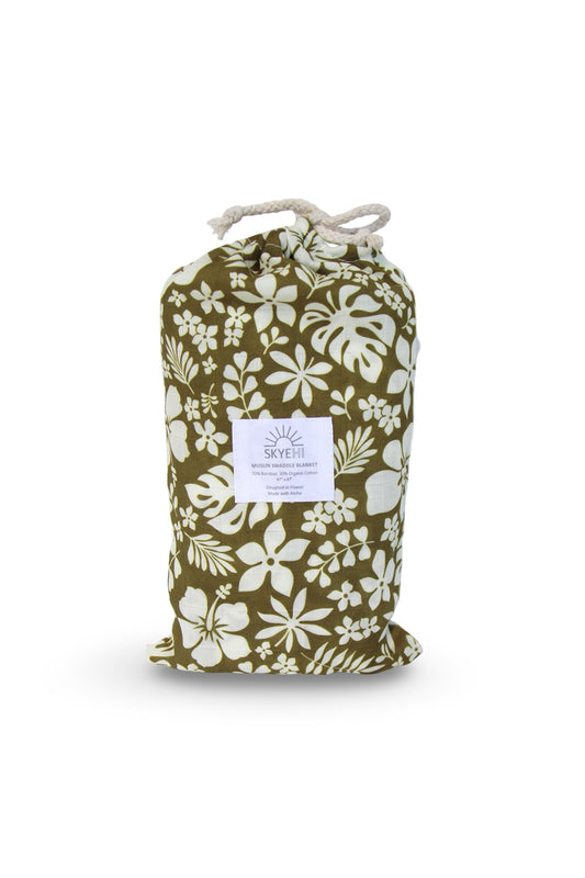 Muslin Swaddle Blanket - Backyard