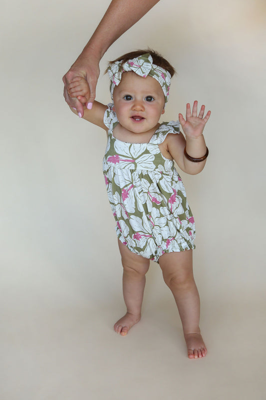 Bubble Romper - Hiblisscus