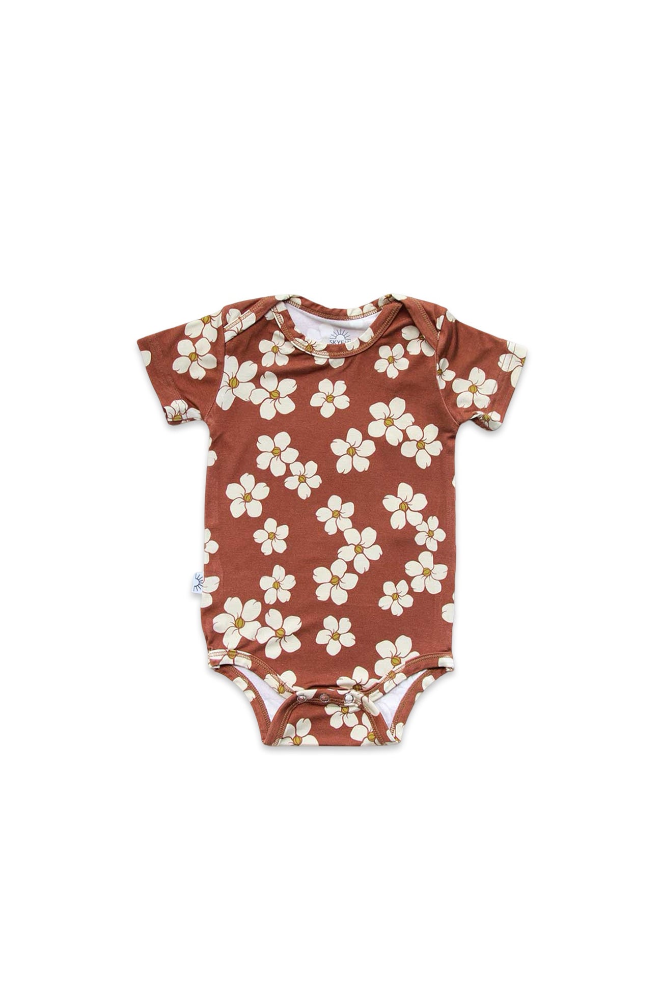 Short Sleeve Onesie - Rust Puakenikeni