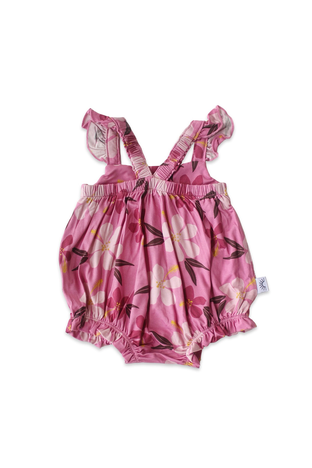 Bubble Romper - Berry Hibiscus