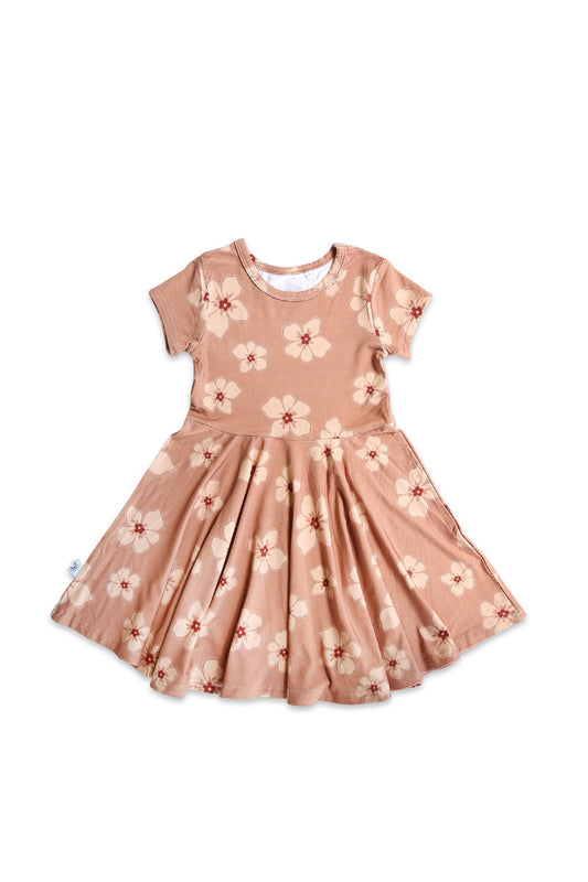 Short Sleeve Twirl Dress - Honey Hau