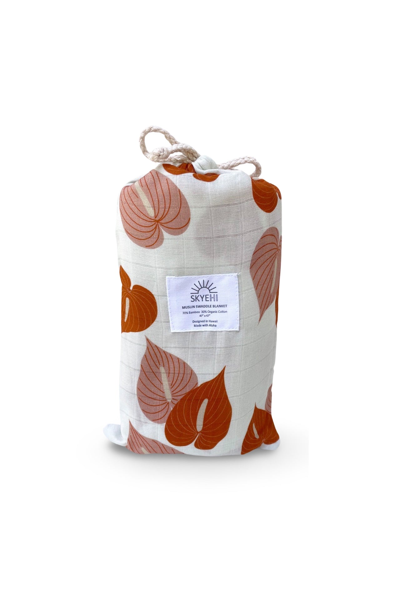 Muslin Swaddle Blanket - Anthurium