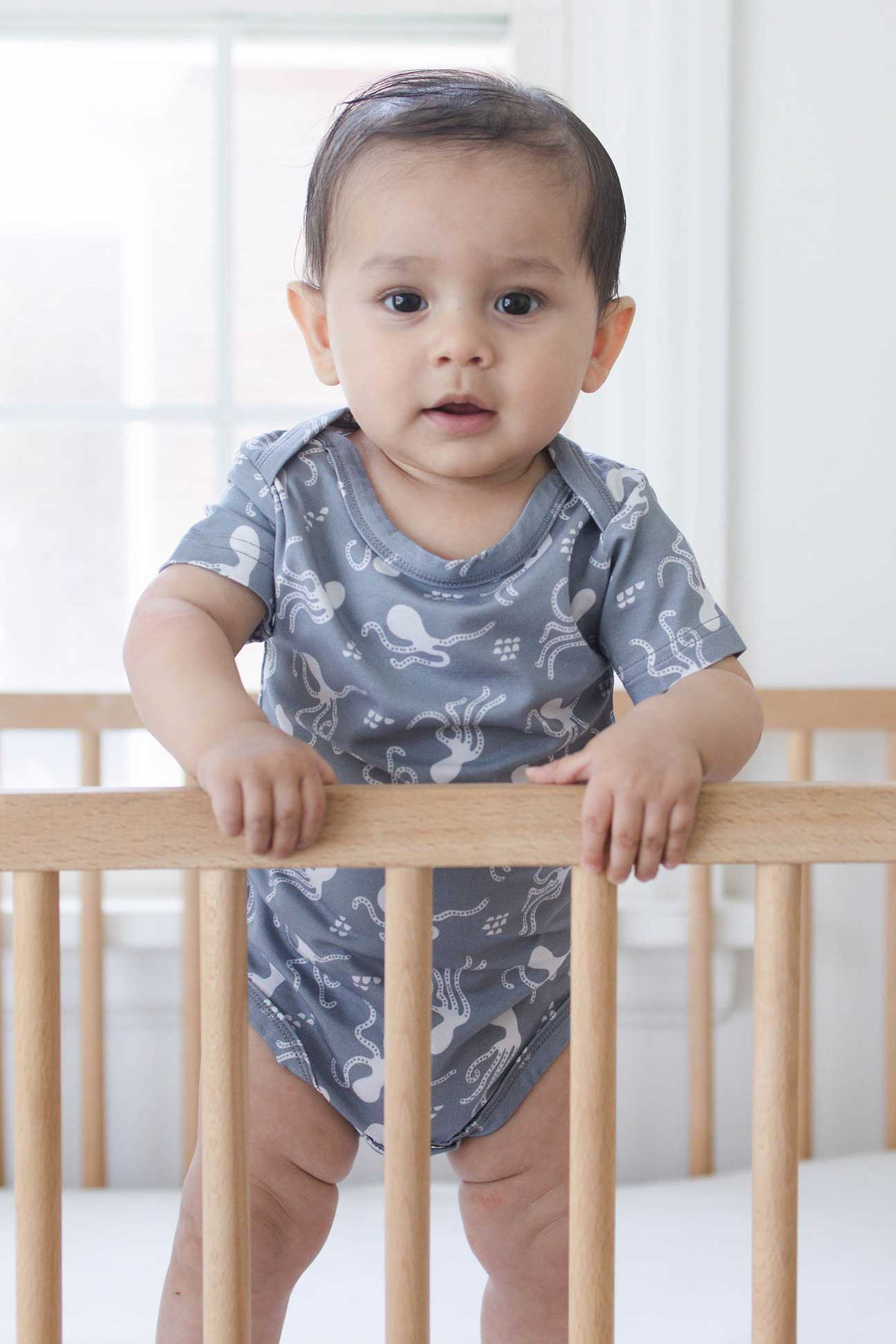 Short Sleeve Onesie - Octopus