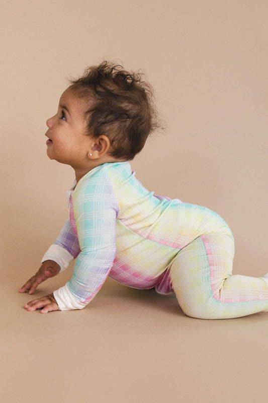Bamboo Zip Romper - Palaka Rainbow