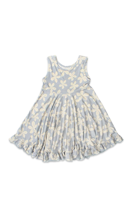 Short Sleeve Twirl Dress - Sky ʻŪlei