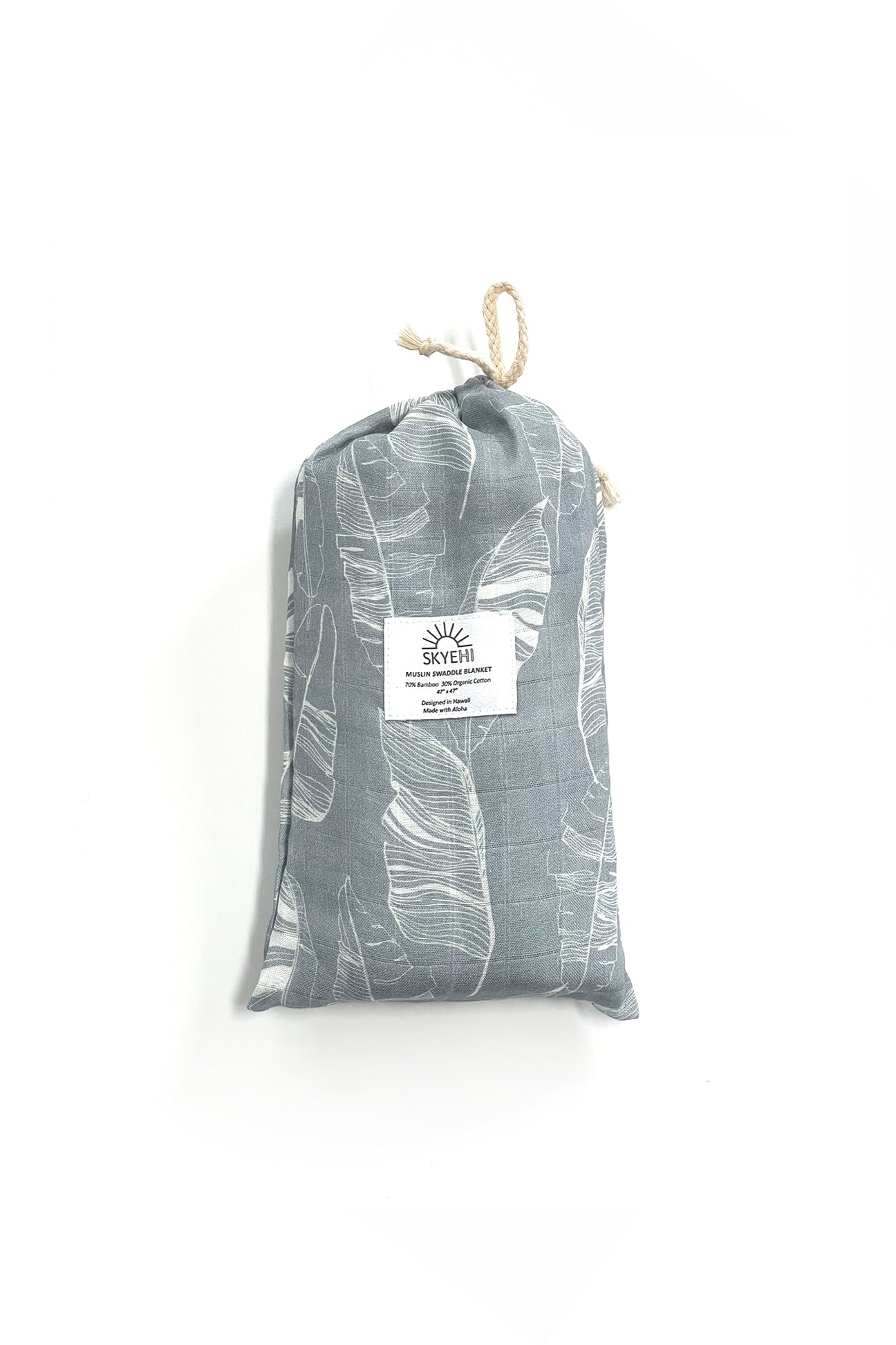 Muslin Swaddle Blanket - Tradewinds Banana Leaf