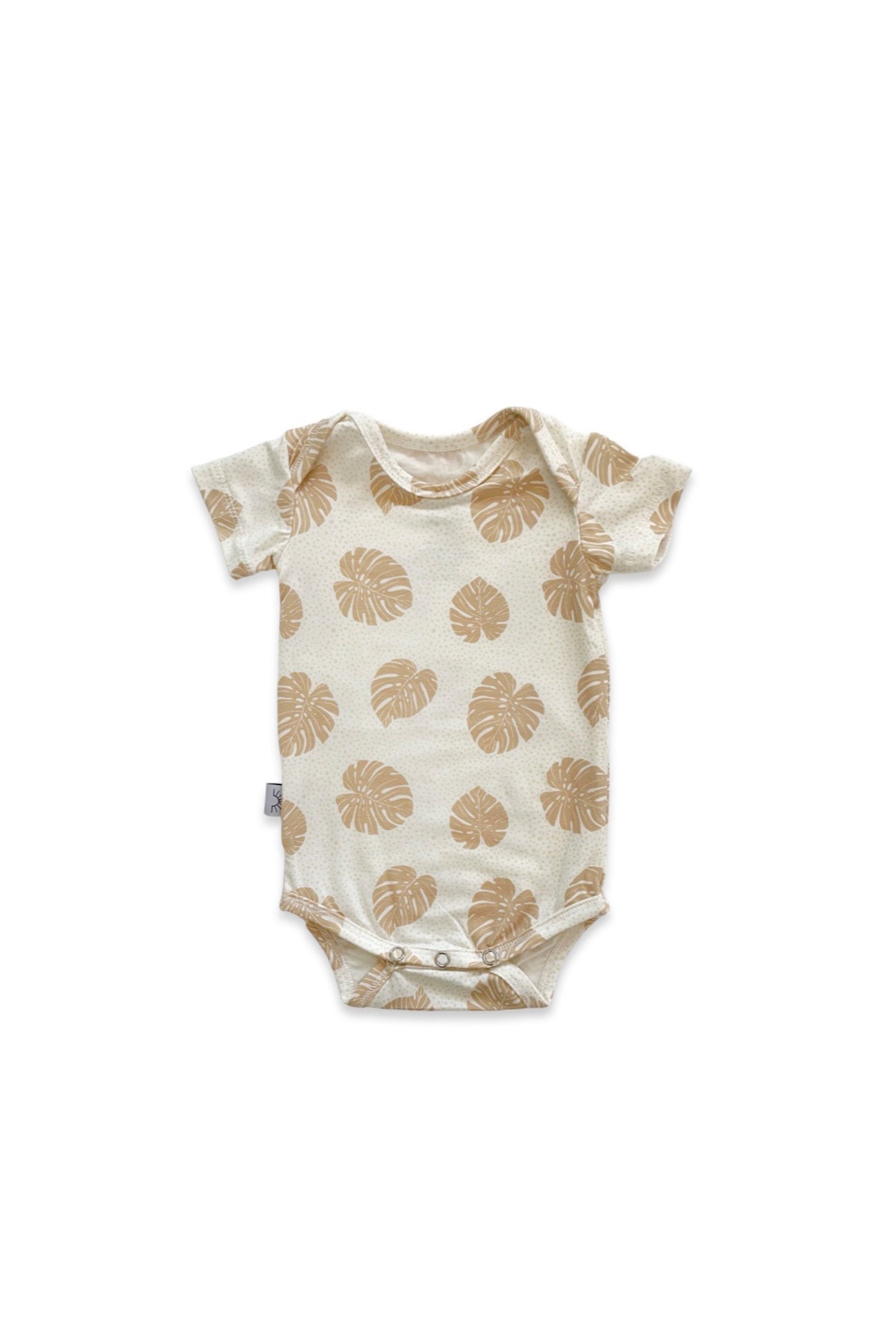 Short Sleeve Onesie - Honey Monstera