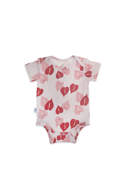 Short Sleeve Onesie - Anthurium