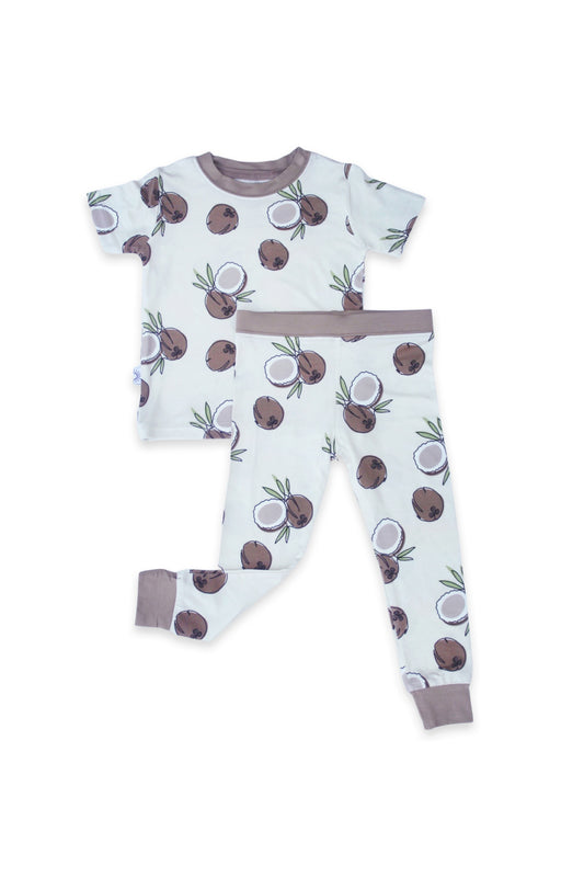 Two Piece Bamboo Lounge Set - Coconut