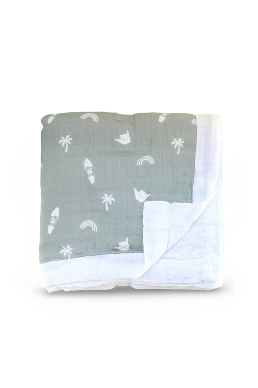 Muslin Quilt - Island Vibes Sage