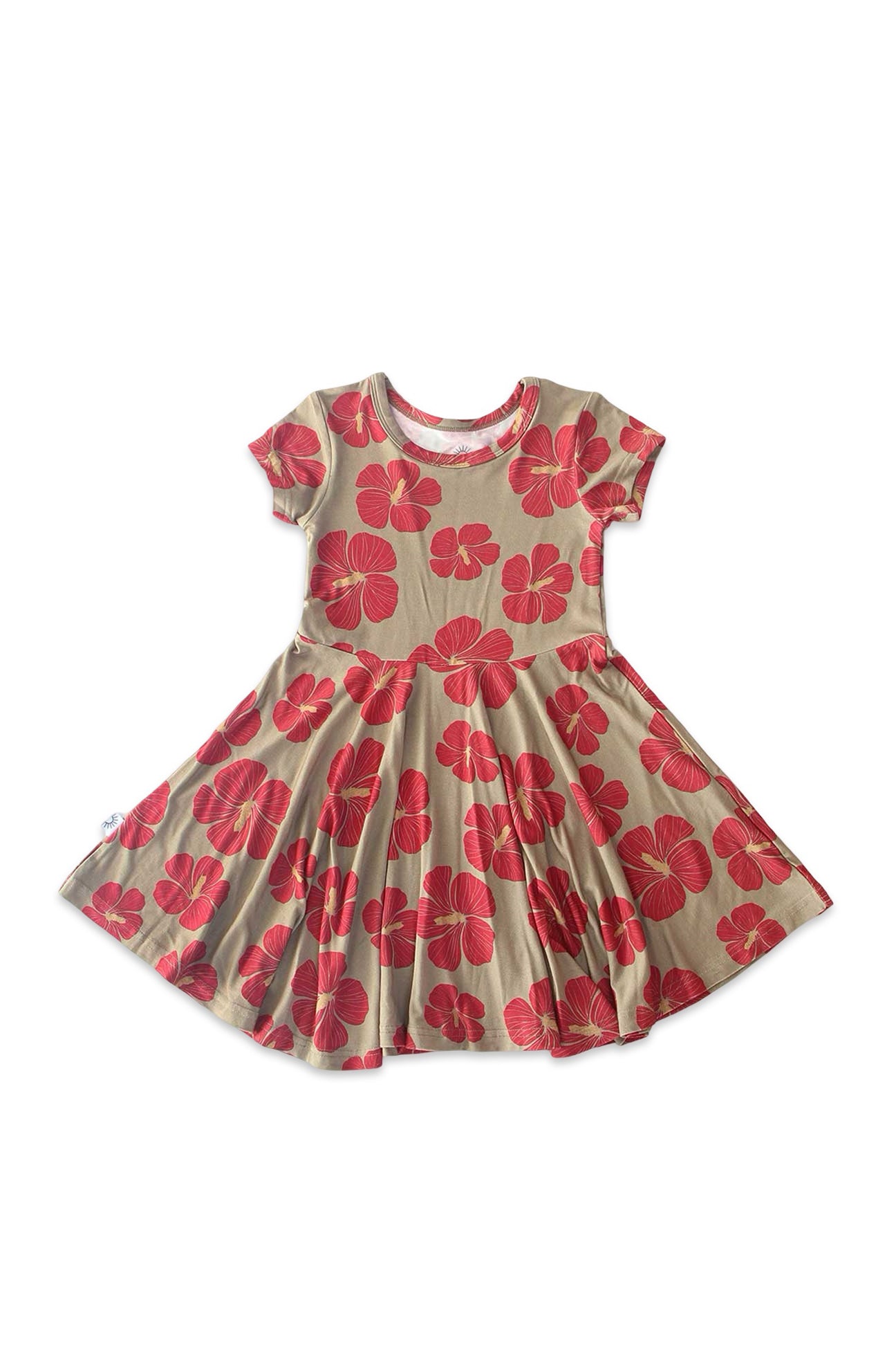 Short Sleeve Twirl Dress - Mele