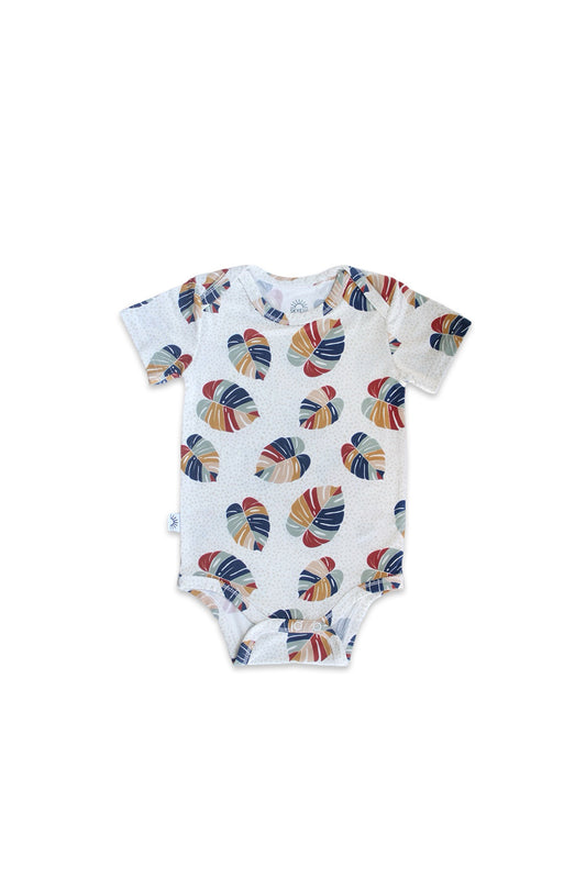 Short Sleeve Onesie - Monstera