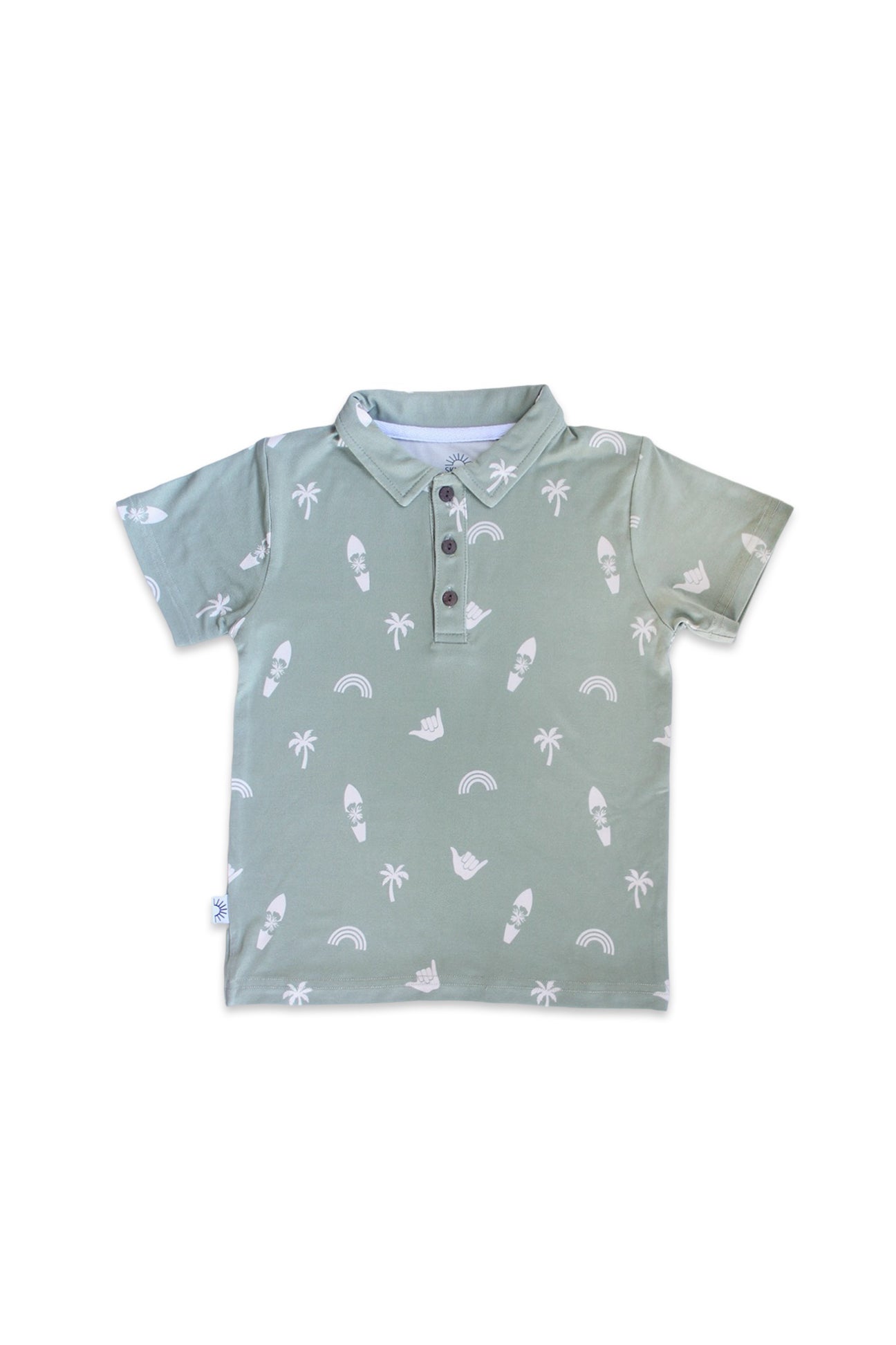 Polo Shirt - Island Vibes Sage