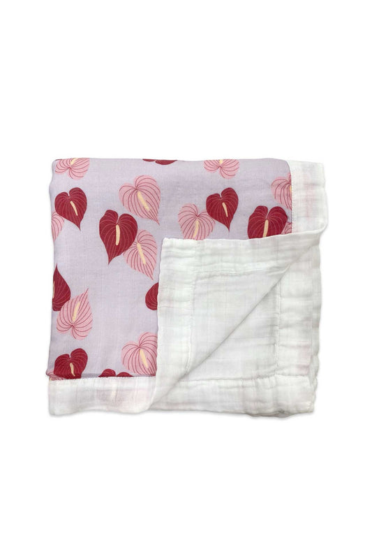 Muslin Quilt - Anthurium
