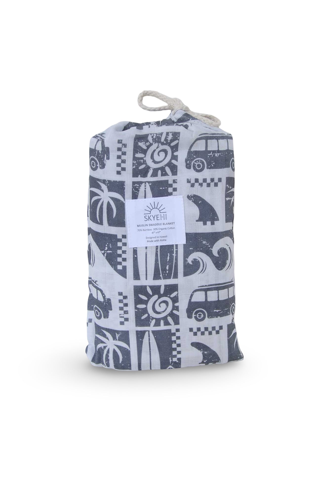 Muslin Swaddle Blanket - Surf's Up