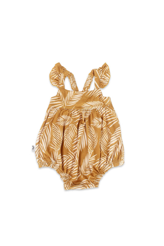 Bubble Romper - Golden Fronds