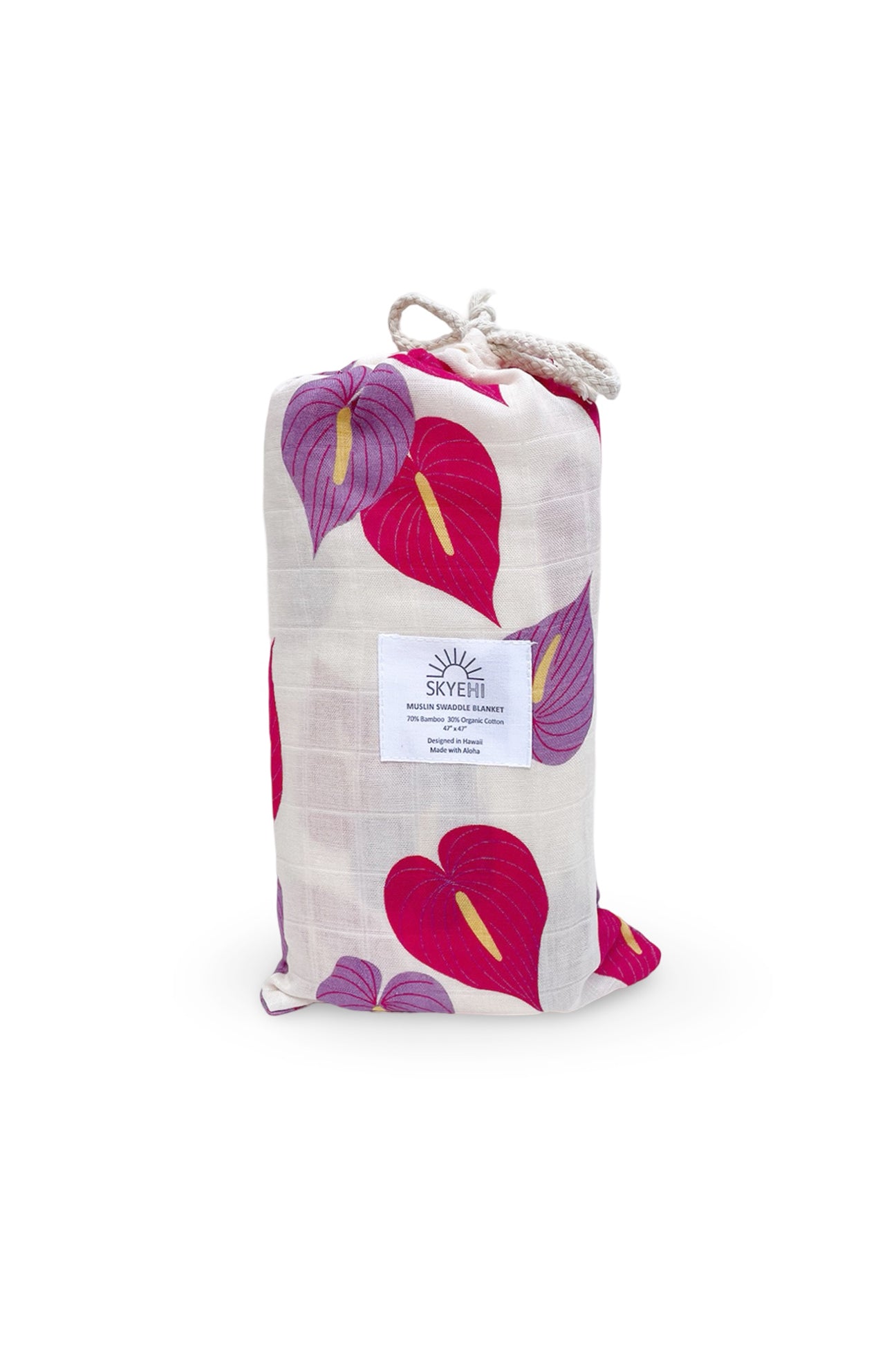 Muslin Swaddle Blanket - Anthurium