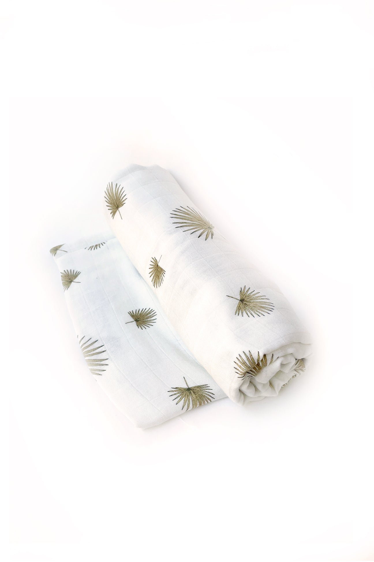 Muslin Swaddle Blanket - Fan Palm
