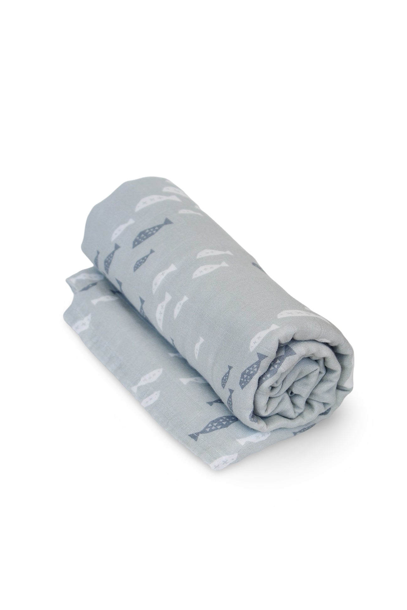 Muslin Swaddle Blanket - Fish