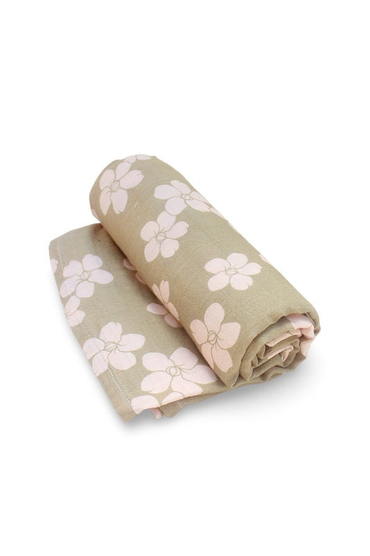 Muslin Swaddle Blanket - Pua Kenikeni