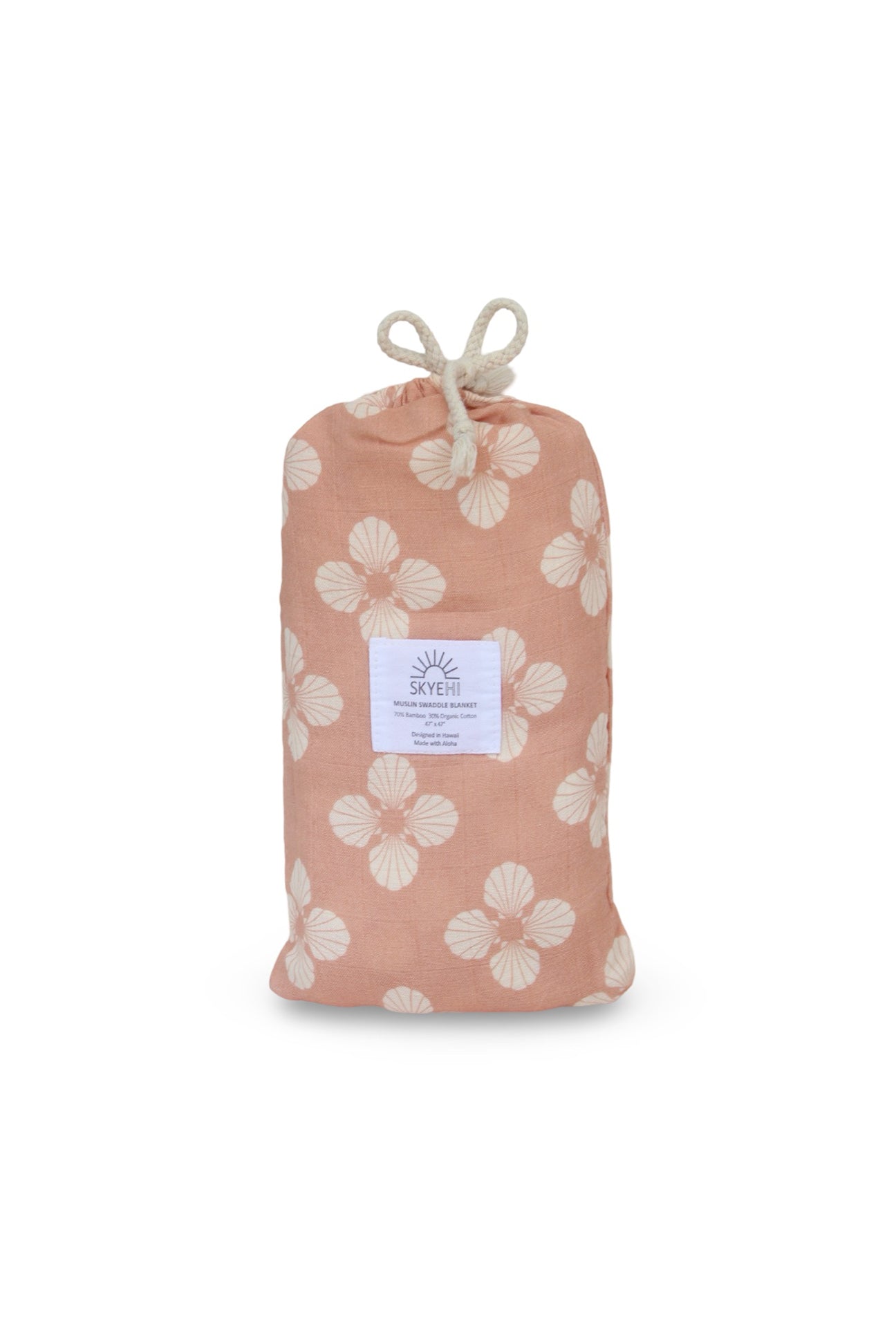 Muslin Swaddle Blanket - Seashell