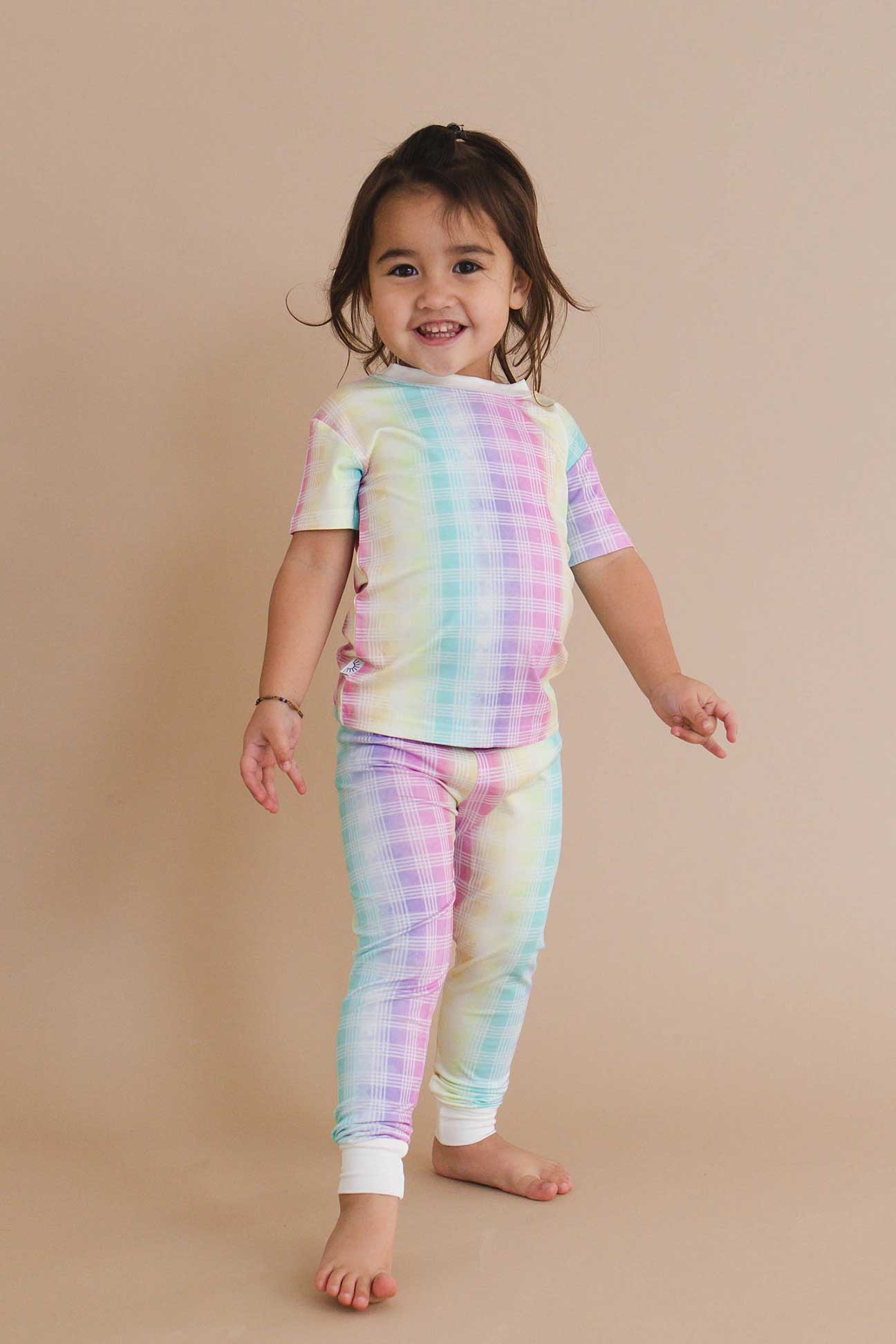 Two Piece Bamboo Lounge Set - Palaka Rainbow