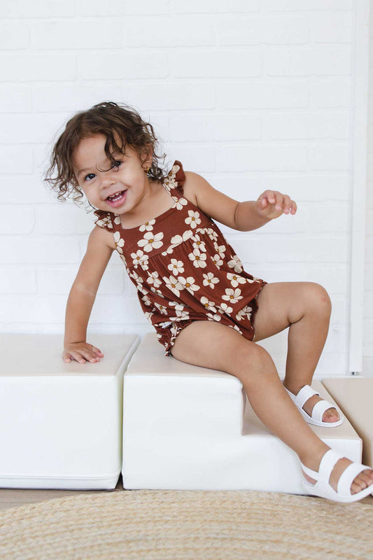 Bubble Romper - Rust Puakenikeni