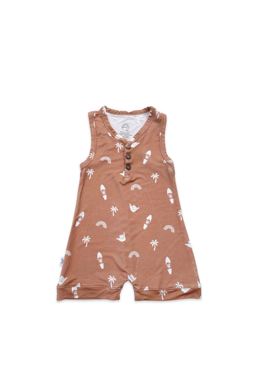 Bamboo Romper - Terracotta Island Vibes