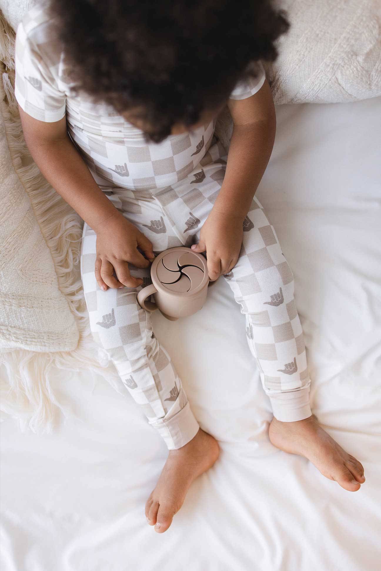 Two Piece Bamboo Lounge Set - Shaka Check