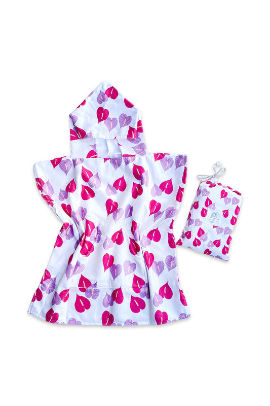 Hooded Poncho Towel-Anthurium